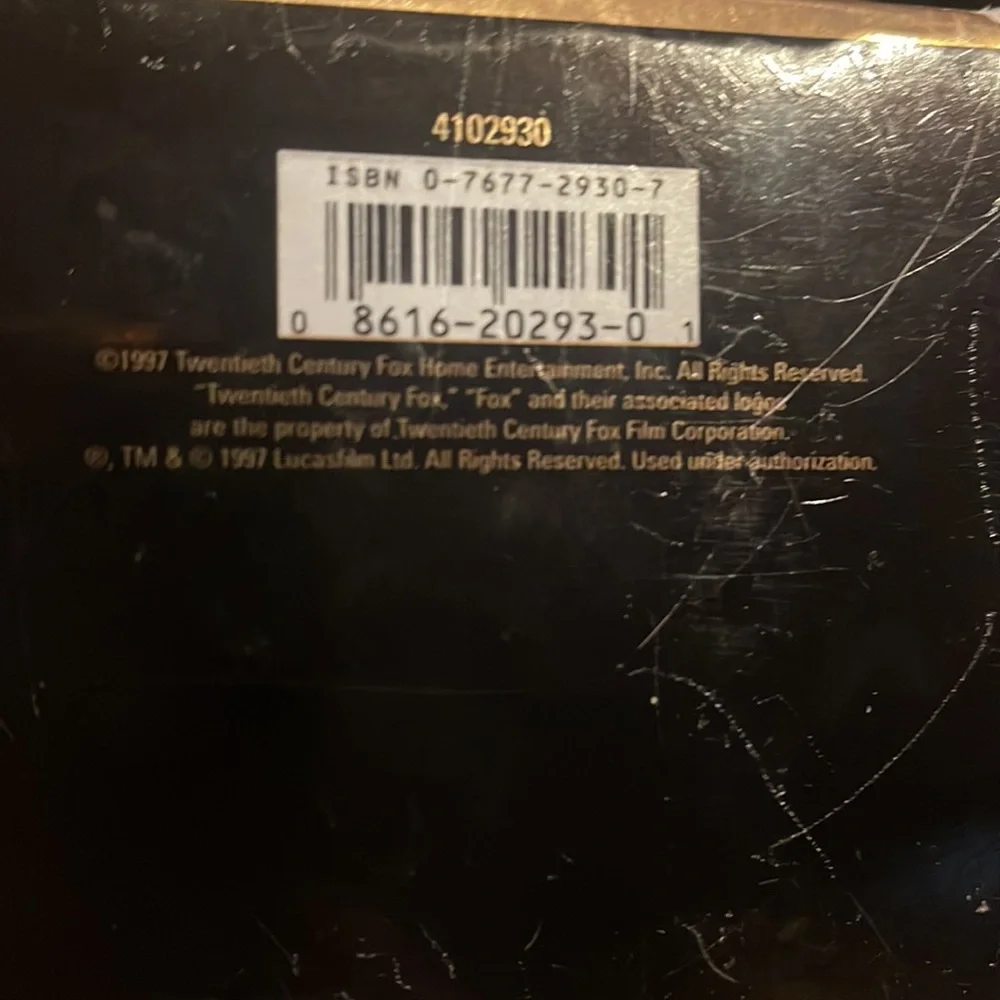 Vintage 3 pack Star Wars 1997 Return of the Jedi VHS tapes